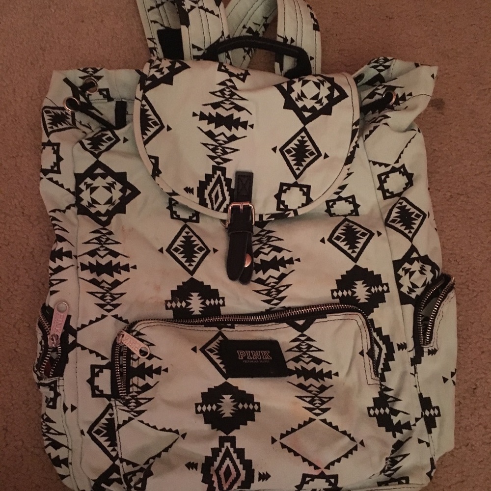 Victoria’s Secret PINK Mint Green Aztec Backpack